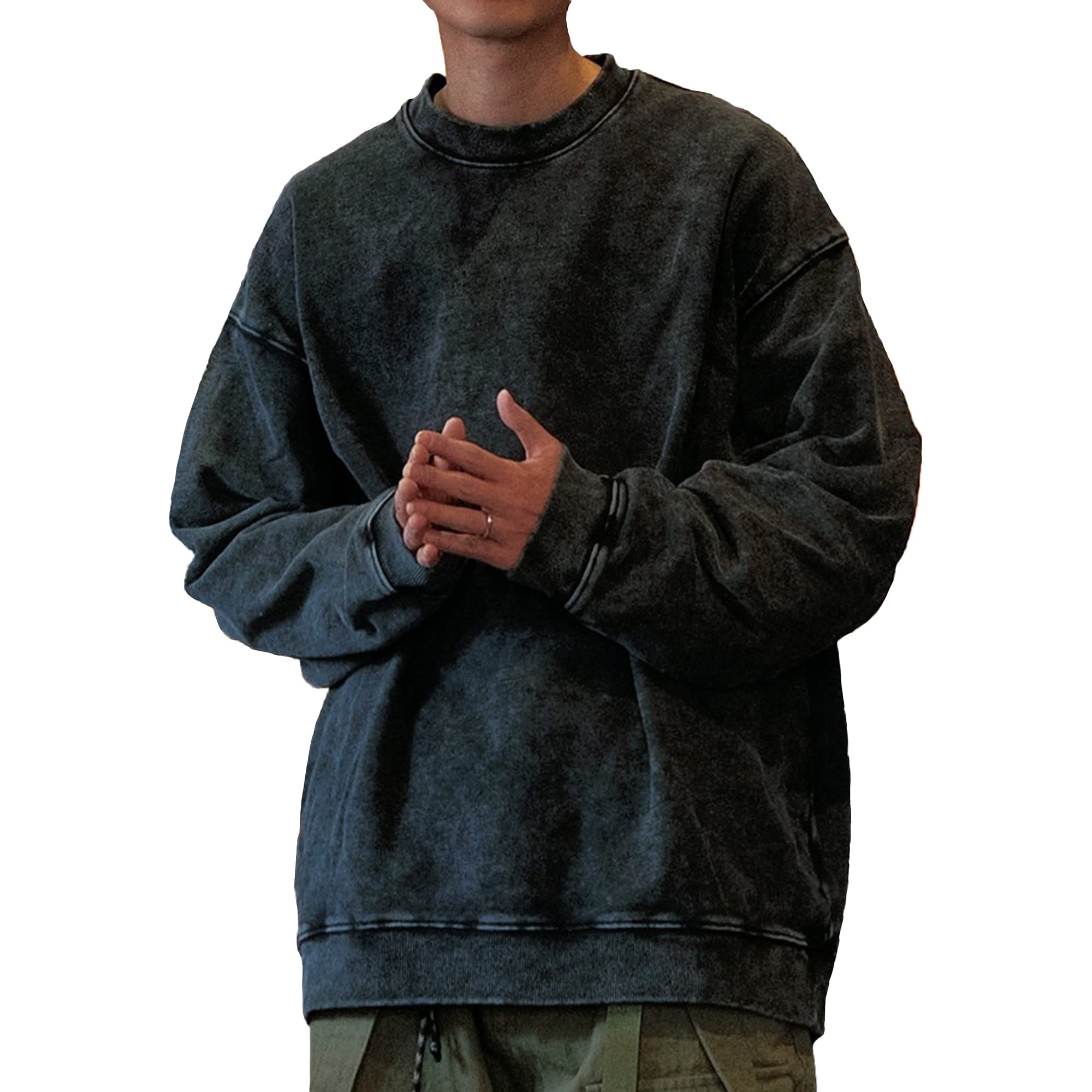 CTHY オーバーサイズヴィンテージスウェットシャツ サイズ1 ブラック buy240001_4_sty1.jpg